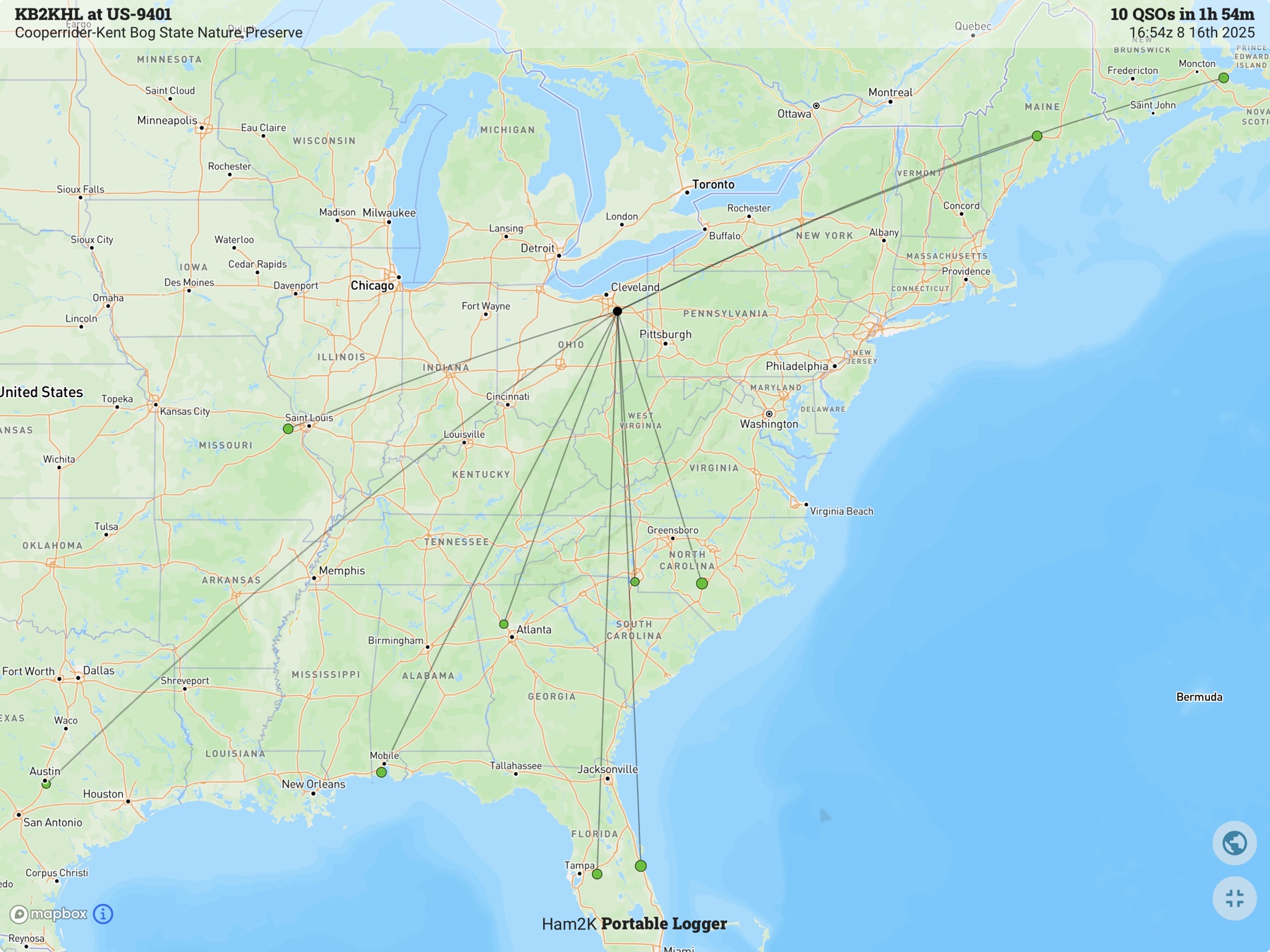 Contact map for KB2KHL at US-9401