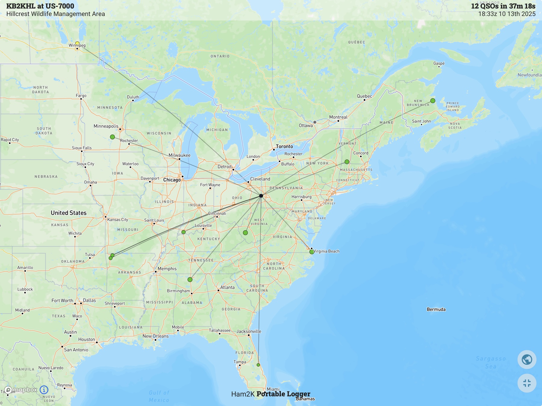 Contact map for KB2KHL at US-7000