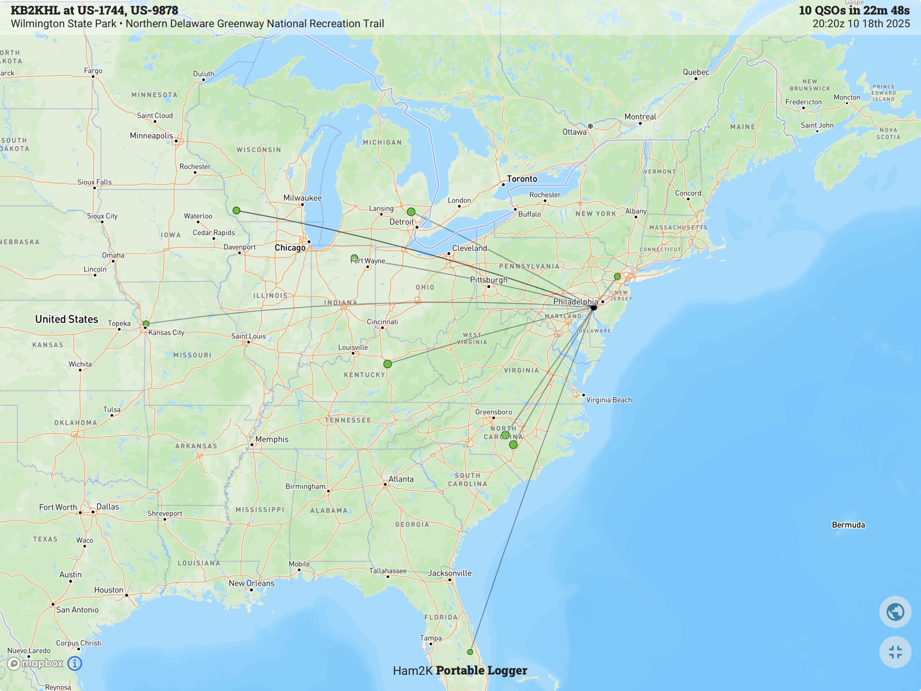 Contact map for KB2KHL at US-1744 and US-9878