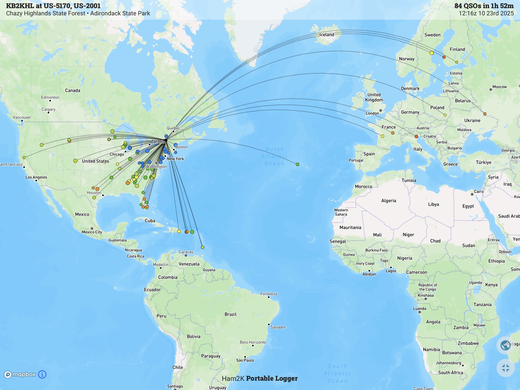 Contact map for KB2KHL at US-2001 and US-5170