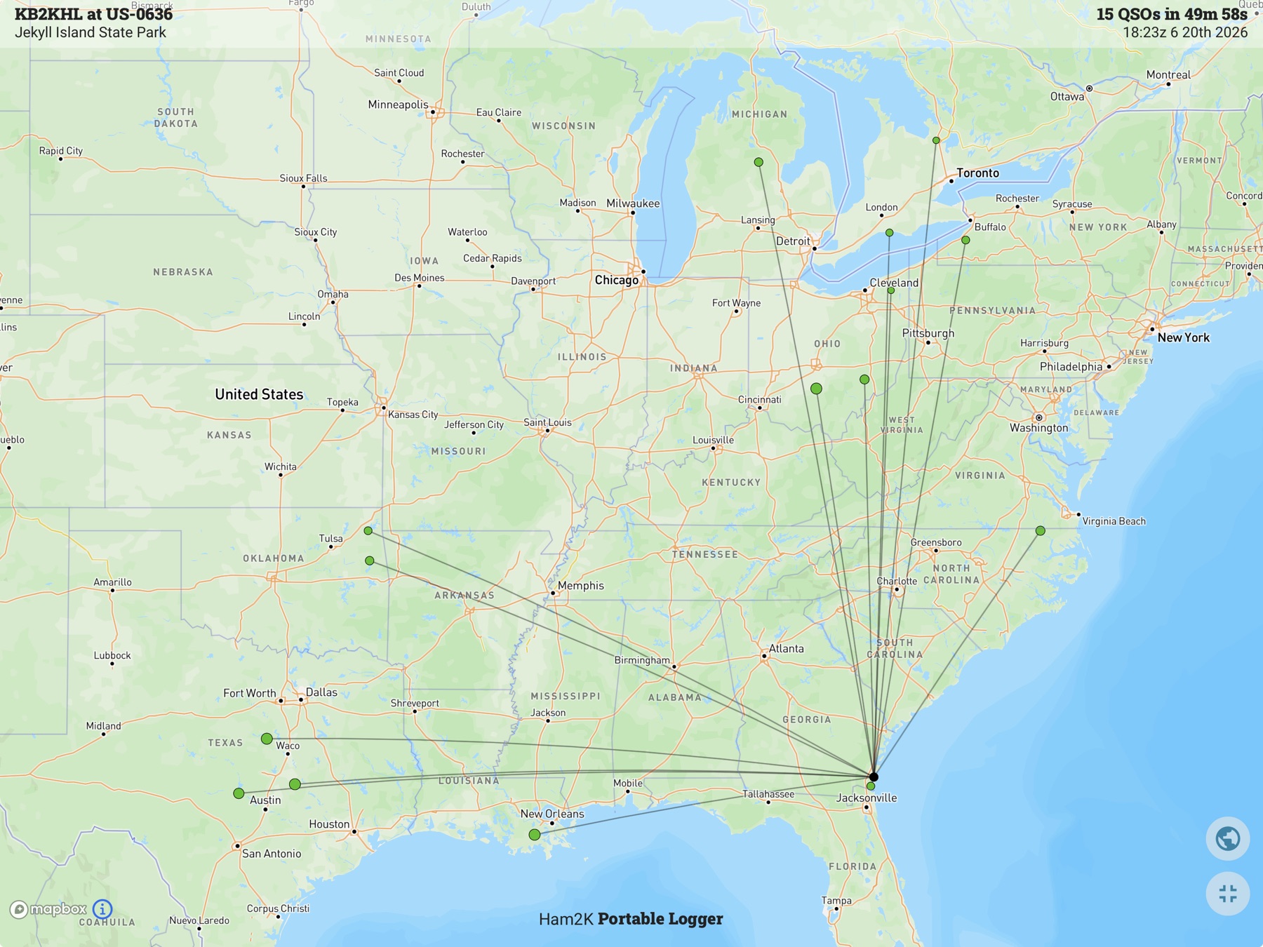 Contact map for KB2KHL at US-0636